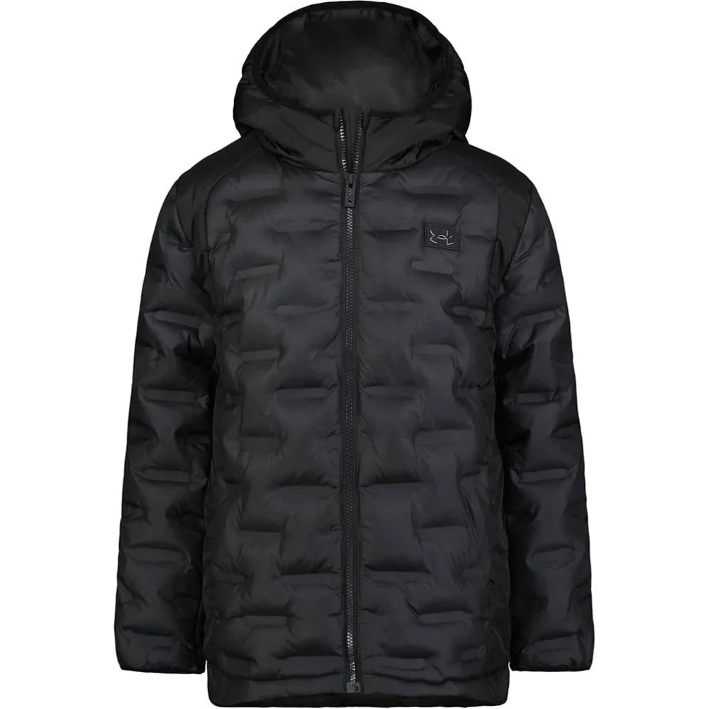 Under Armour Boys Pronto Puffer Jacket Zip Up Closure Repels Water-Puffer Jacket